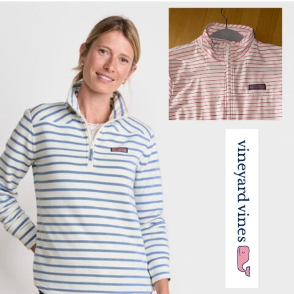 Vineyard Vines The Shep shirt Red/white, M, CB2584